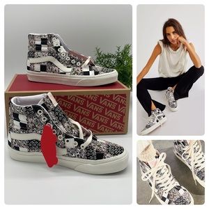 NIB VANS SK8-HI Patchwork Floral Hightop Shoes